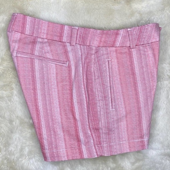 A.n.a. Twill Red & White Striped Shorts Size 4 - Picture 7 of 7